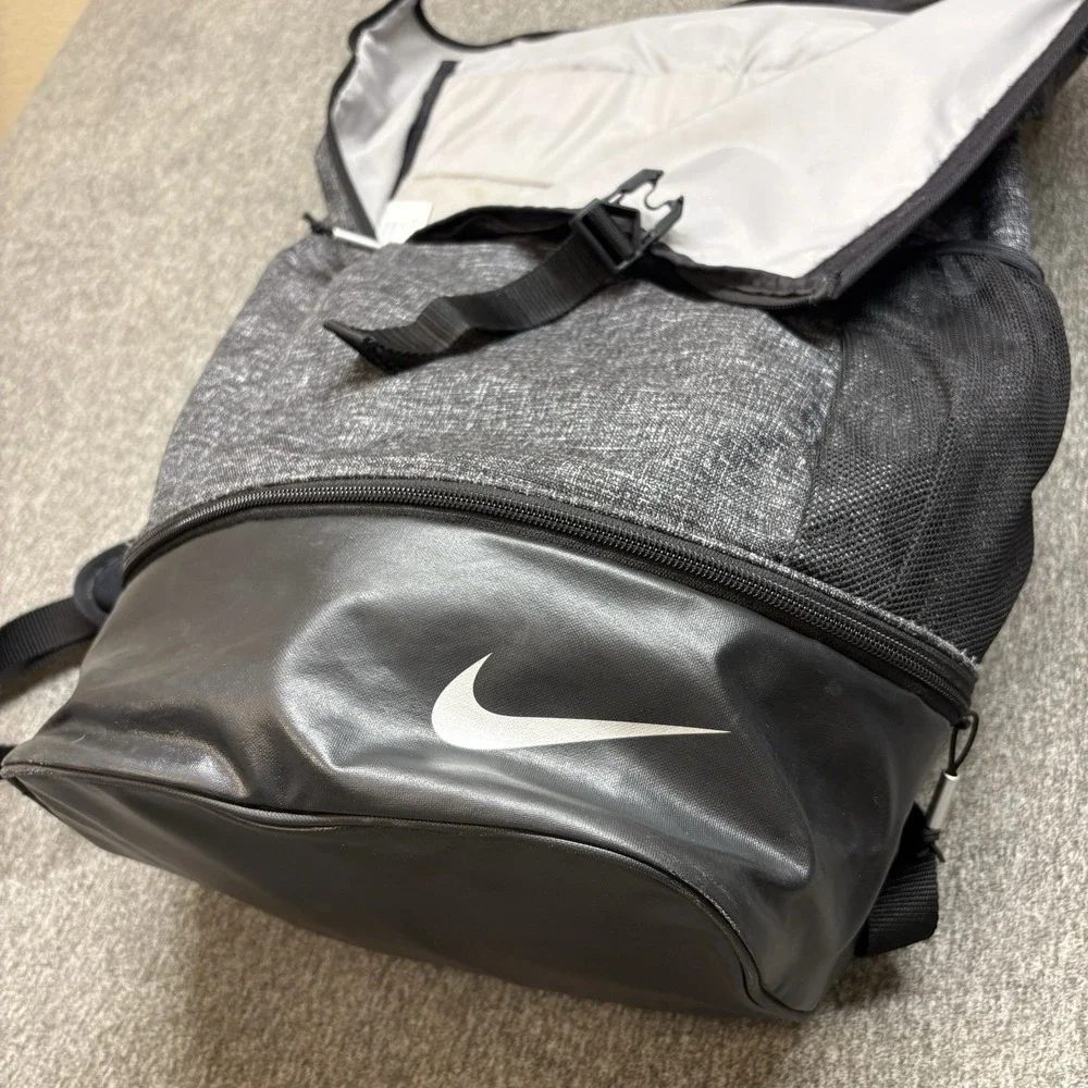 Nike Sport Golf Backpack W/ Laptop Sleeve Gray Black School University